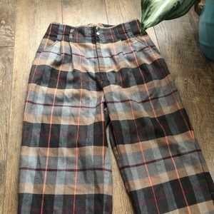Vintage plaid pants